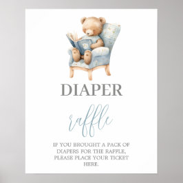 Een nieuw hoofdstuk Begin baby shower Luier Raffle Poster