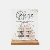 Een nieuw hoofdstuk Begin Bloemenboek Baby Girl Sh Acryl Bord (Voorkant)