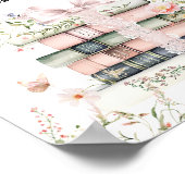 Een nieuw hoofdstuk Begin Bloemenboek Baby Girl Sh Poster (Hoek)