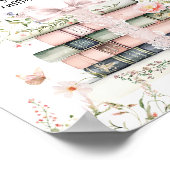 Een nieuw hoofdstuk Begin Bloemenboek Baby Girl Sh Poster (Hoek)