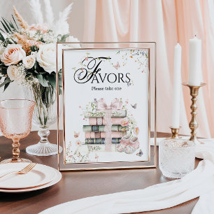 Een nieuw hoofdstuk Begin Bloemenboek Baby Girl Sh Poster