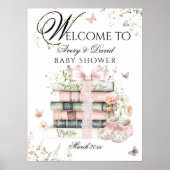 Een nieuw hoofdstuk Begin Bloemenboek Baby Girl Sh Poster (Voorkant)