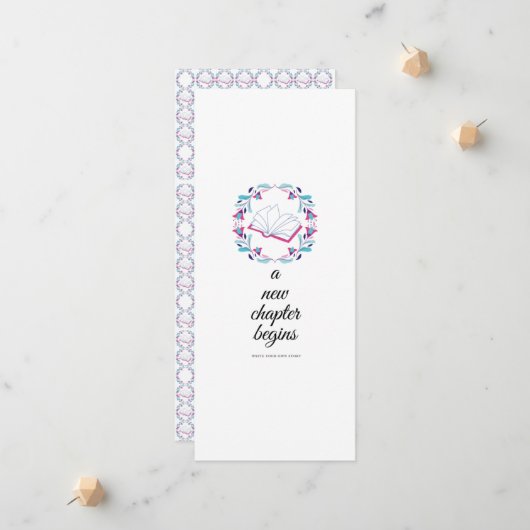 Een nieuw hoofdstuk begint aankondiging (Voorkant / Achterkant in situ)