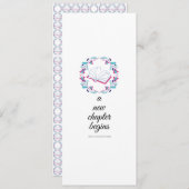 Een nieuw hoofdstuk begint aankondiging (Voorkant / Achterkant)