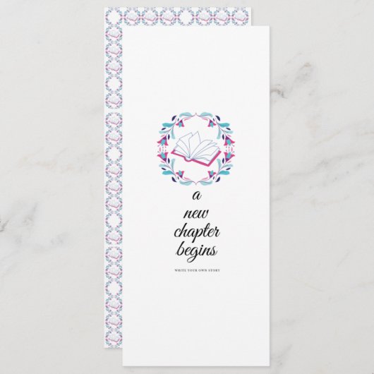 Een nieuw hoofdstuk begint aankondiging (Voorkant / Achterkant)