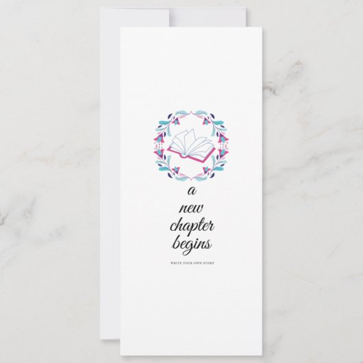 Een nieuw hoofdstuk begint aankondiging (Voorkant)