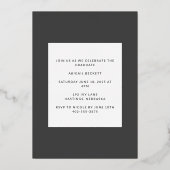 Een nieuw hoofdstuk begint Afstuderen Folie Uitnodiging (Achterkant)