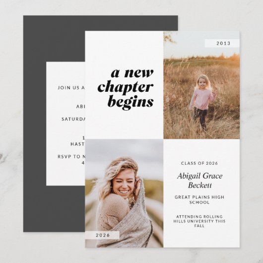 Een nieuw hoofdstuk begint Afstuderen Kaart (Voorkant / Achterkant)