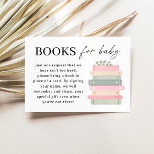 Een nieuw hoofdstuk begint Baby Shower Boeken voor Informatiekaartje