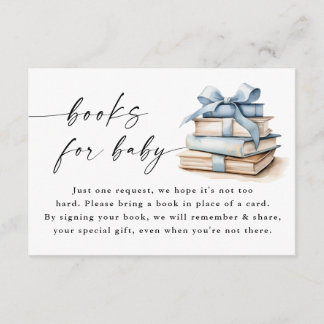 Een nieuw hoofdstuk begint Baby Shower Boeken voor Informatiekaartje