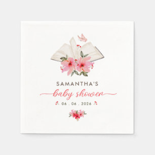 Een nieuw hoofdstuk begint  baby shower servet