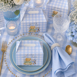 Een nieuw hoofdstuk begint Bear Books Baby Shower Bedankdoosjes