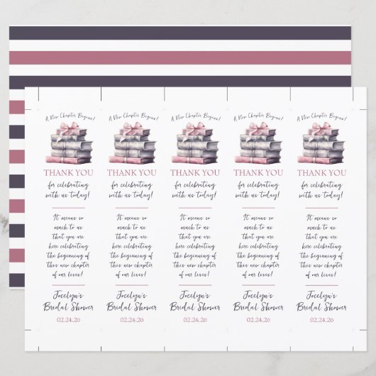 Een nieuw hoofdstuk begint! Bladwijzer Douche Favo (Voorkant / Achterkant)