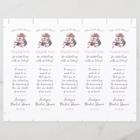 Een nieuw hoofdstuk begint! Bladwijzer Douche Favo (Voorkant)