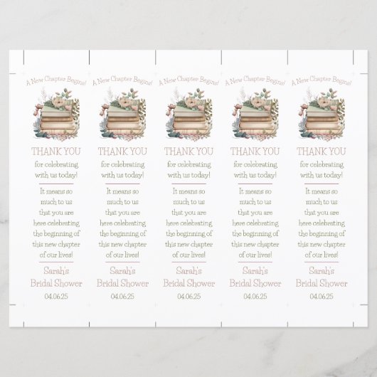 Een nieuw hoofdstuk begint! Bladwijzer Douche Favo (Voorkant)