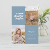 Een nieuw hoofdstuk begint Blauwe Afstuderen Uitno Kaart (Staand voorkant)