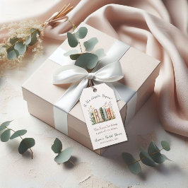 Een nieuw hoofdstuk begint!  Boek Bruiloft Cadeaut Cadeaulabel