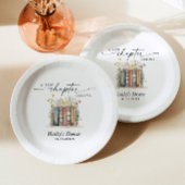 Een nieuw hoofdstuk begint, boek thema Vrijgezelle Papieren Bordje