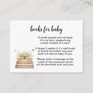 Een nieuw hoofdstuk begint Boeken voor baby inlegv Advieskaart
