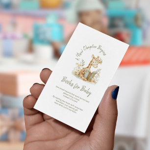 Een nieuw hoofdstuk begint boeken voor Baby Insert Informatiekaartje