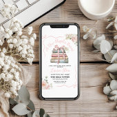 Een nieuw hoofdstuk begint bruidsdouche uitnodigin kaart