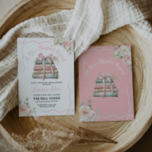 Een nieuw hoofdstuk begint bruidsdouche uitnodigin