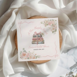 Een nieuw hoofdstuk begint Bruidsmeisjesfeest Servet