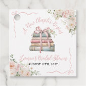 Een nieuw hoofdstuk begint Bruiloft feestje Bedankjes Labels (Voorkant)