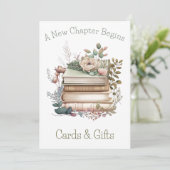 Een nieuw hoofdstuk begint Kaarten & geschenken te (Staand voorkant)