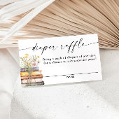 Een nieuw hoofdstuk begint met Baby shower, luierk Informatiekaartje