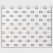 Een nieuw hoofdstuk begint met een aangepast Baby  Cadeaupapier (Vlak)