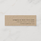 Een nieuw hoofdstuk begint met een moderne minikaa mini visitekaartje (Achterkant)