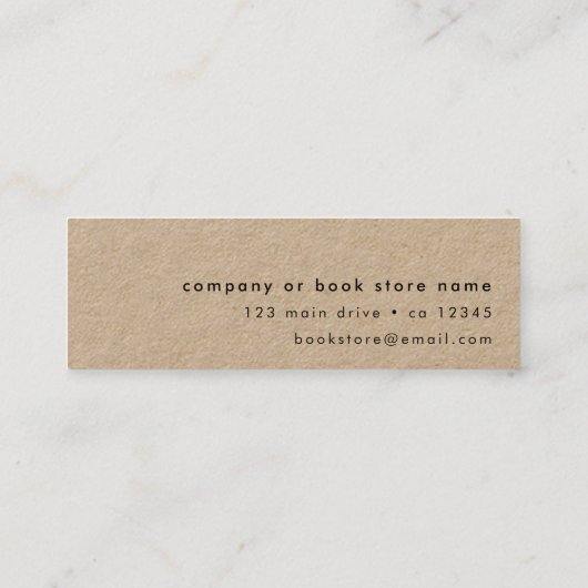 Een nieuw hoofdstuk begint met een moderne minikaa mini visitekaartje (Achterkant)