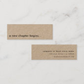 Een nieuw hoofdstuk begint met een moderne minikaa mini visitekaartje (Voorkant / Achterkant)