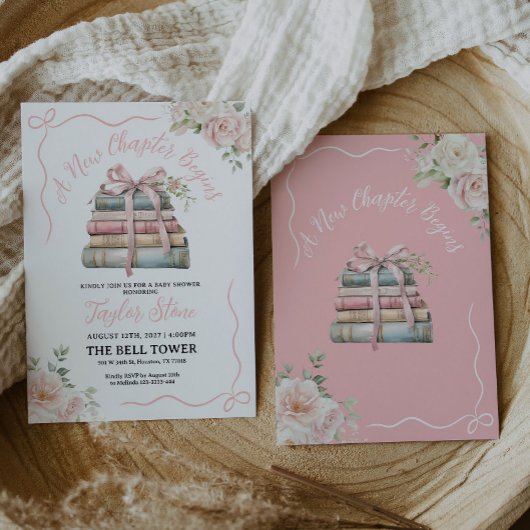 Een nieuw hoofdstuk begint met het Baby shower Kaart