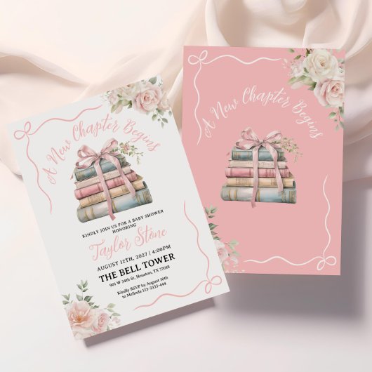 Een nieuw hoofdstuk begint met het Baby shower Kaart