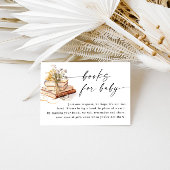 Een nieuw hoofdstuk begint met het Baby showers va Informatiekaartje