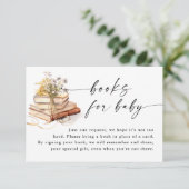 Een nieuw hoofdstuk begint met het Baby showers va Informatiekaartje (Staand voorkant)