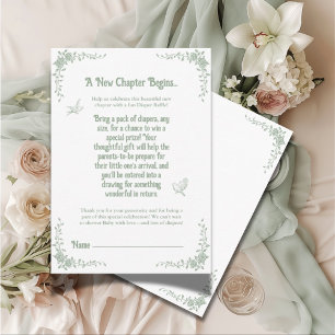 Een nieuw hoofdstuk begint met  luiergekletter informatiekaartje