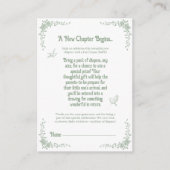 Een nieuw hoofdstuk begint met  luiergekletter informatiekaartje (Voorkant)