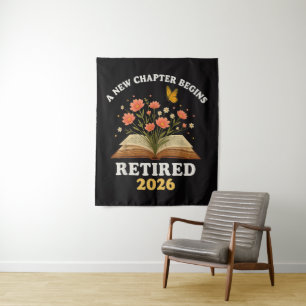 Een nieuw hoofdstuk begint met pensioen 2026 wandkleed