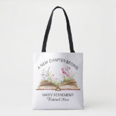 Een nieuw hoofdstuk begint met Wildflowers Pensioe Tote Bag (Voorkant)