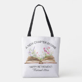 Een nieuw hoofdstuk begint met Wildflowers Pensioe Tote Bag (Achterkant)