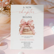 Een nieuw hoofdstuk begint Pink Bow Books Baby sho