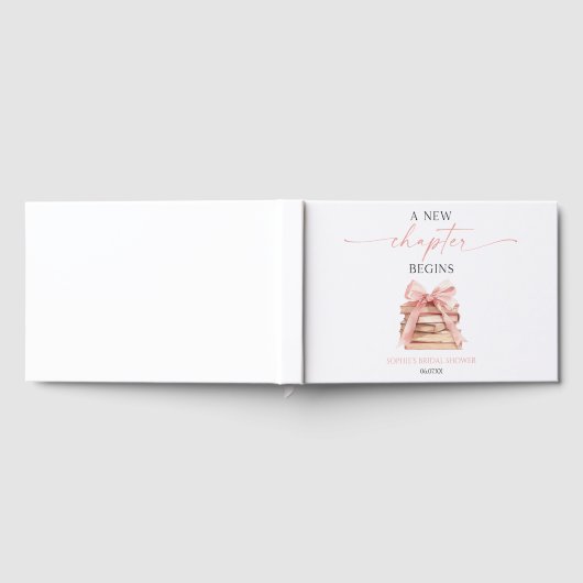 Een nieuw hoofdstuk begint Pink Bow Books Vrijgeze Gastenboek (Volledig)