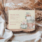 Een nieuw hoofdstuk begint pompoen vrijgezellenfee bedankkaart