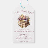 Een nieuw hoofdstuk begint! Spring Floral Vrijgeze Cadeaulabel (Voorkant)