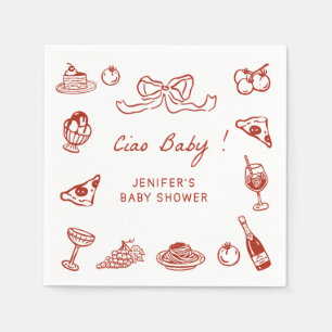 Een nieuw hoofdstuk begint Storybook Baby shower N Servet