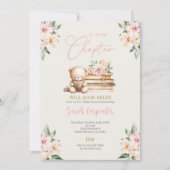 Een nieuw hoofdstuk begint Teddy Bear Baby shower  Kaart (Voorkant)