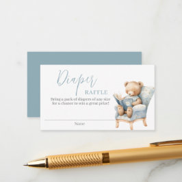 Een nieuw hoofdstuk begint Teddy Bear Diaper Raffl Informatiekaartje